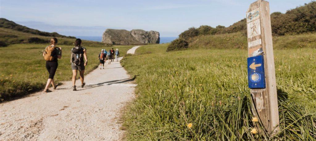 photo of Camino path in N Spain near the coast